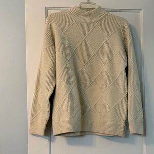 Jones New York (lt beige or off white) Mock Neck Sweater